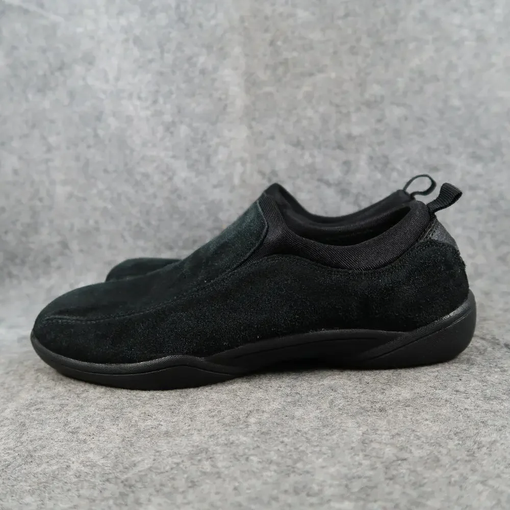 2Pod Shoes Womens 7.5 Casual Moc Slip On Leather Black Comfort Lifestyle Loafer_4